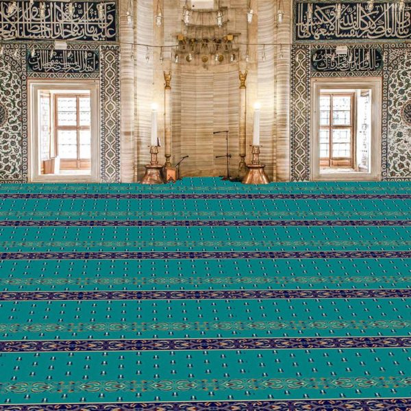 MyFloor Sec-338-Mavi Cami Halısı